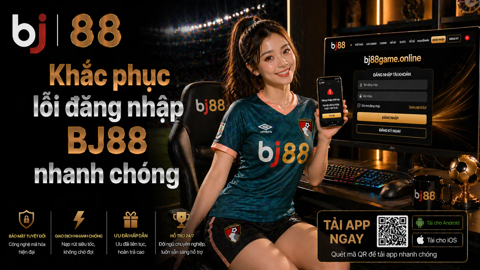 Khắc phục lỗi đăng nhập BJ88 nhanh chóng nhất