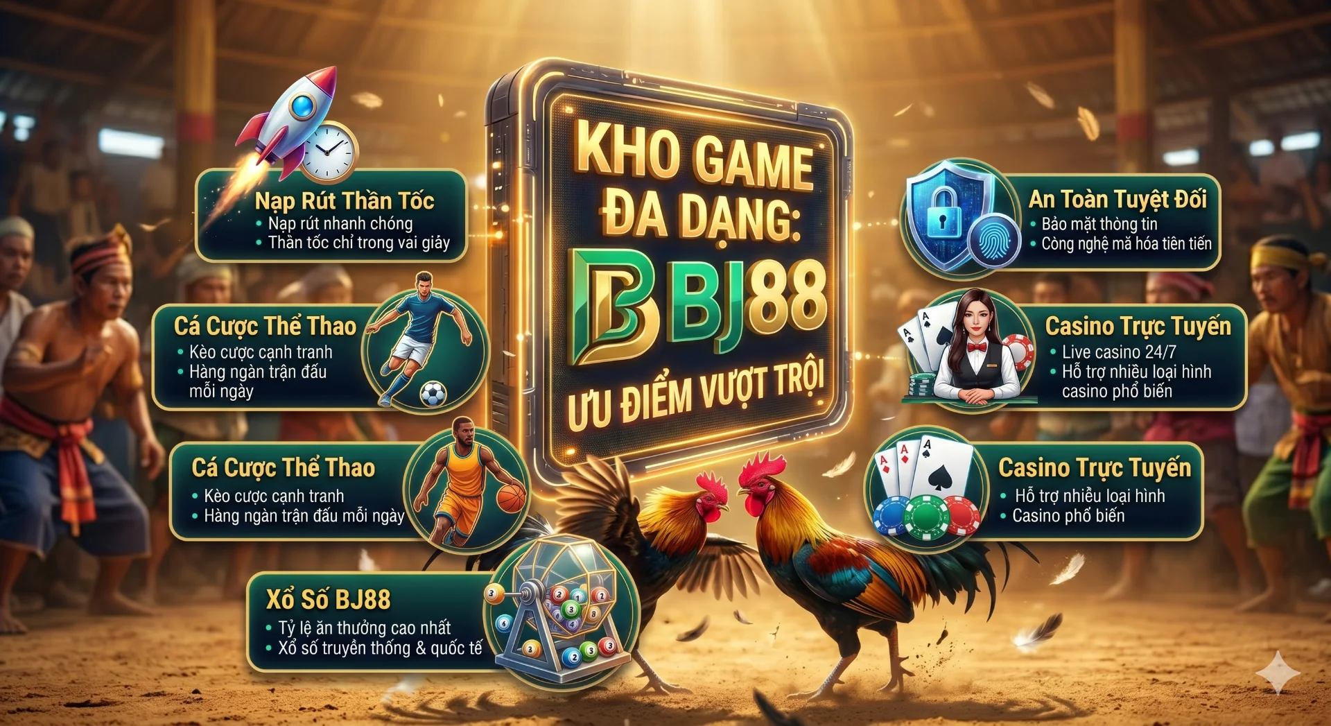 7 Lý Do Nhà Cái BJ88 Là Lựa Chọn Hàng Đầu Cho Người Chơi 2026 Kho game tại BJ88 đa dạng