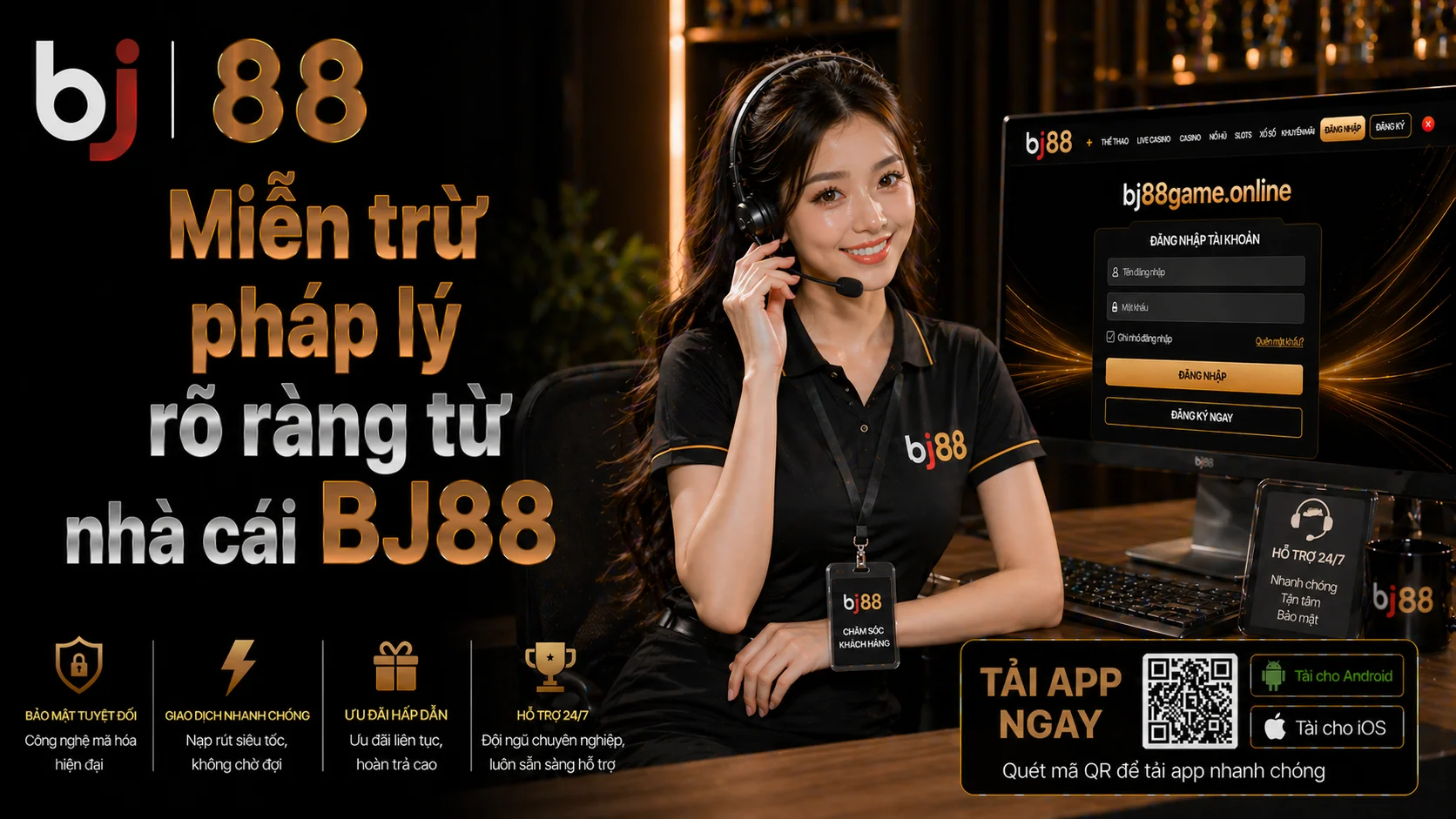 Miễn trừ pháp lý rõ ràng từ nhà cái BJ88