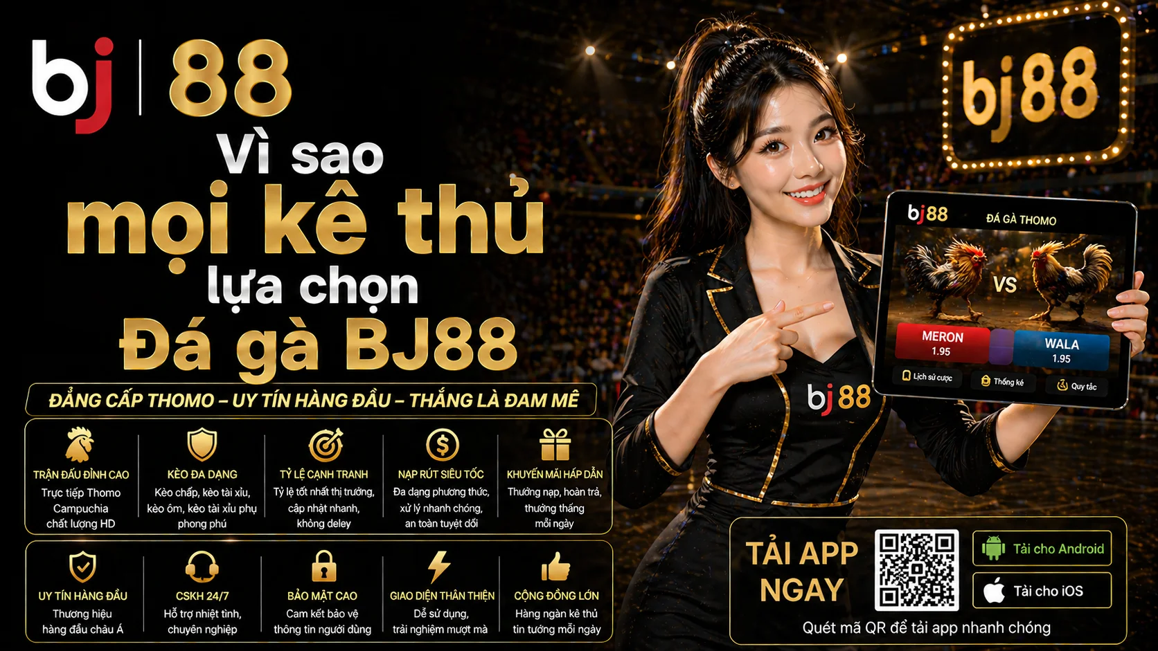 Vì sao mọi kê thủ lựa chọn đá gà BJ88